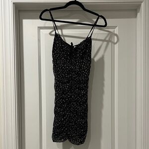 Black Floral Mini Dress